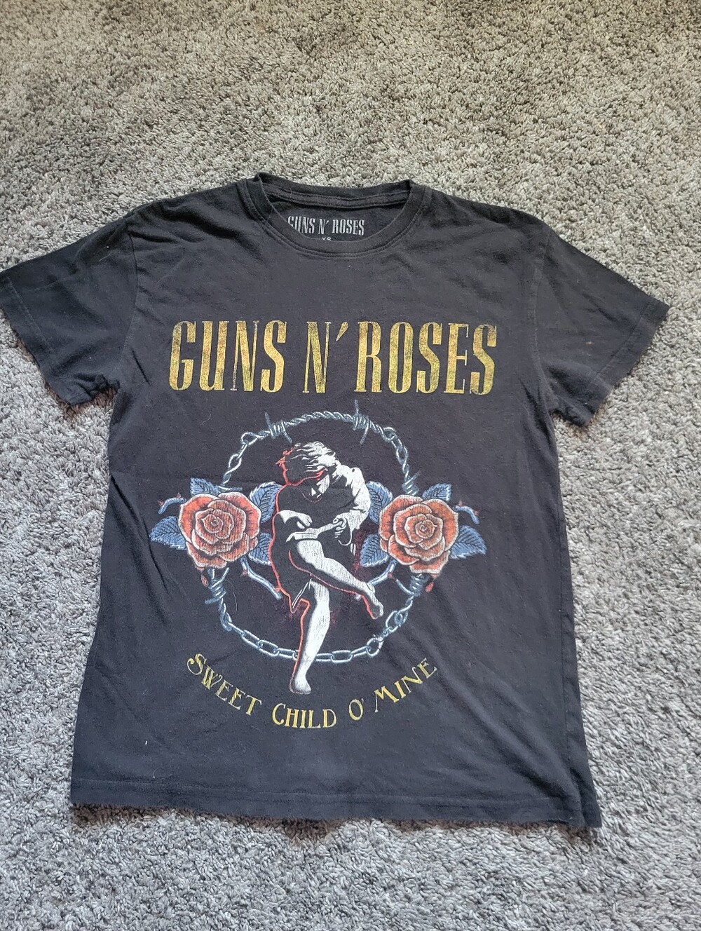 Kids' Guns N' Roses Black 'Sweet Child O' Mine' Graphic Tee Size Xsm